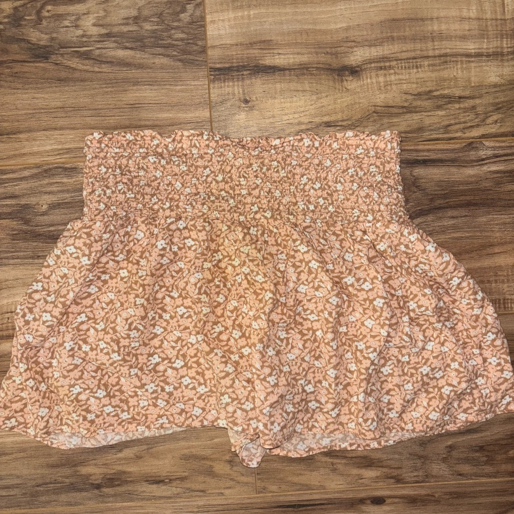 Floral Smocked Shorts